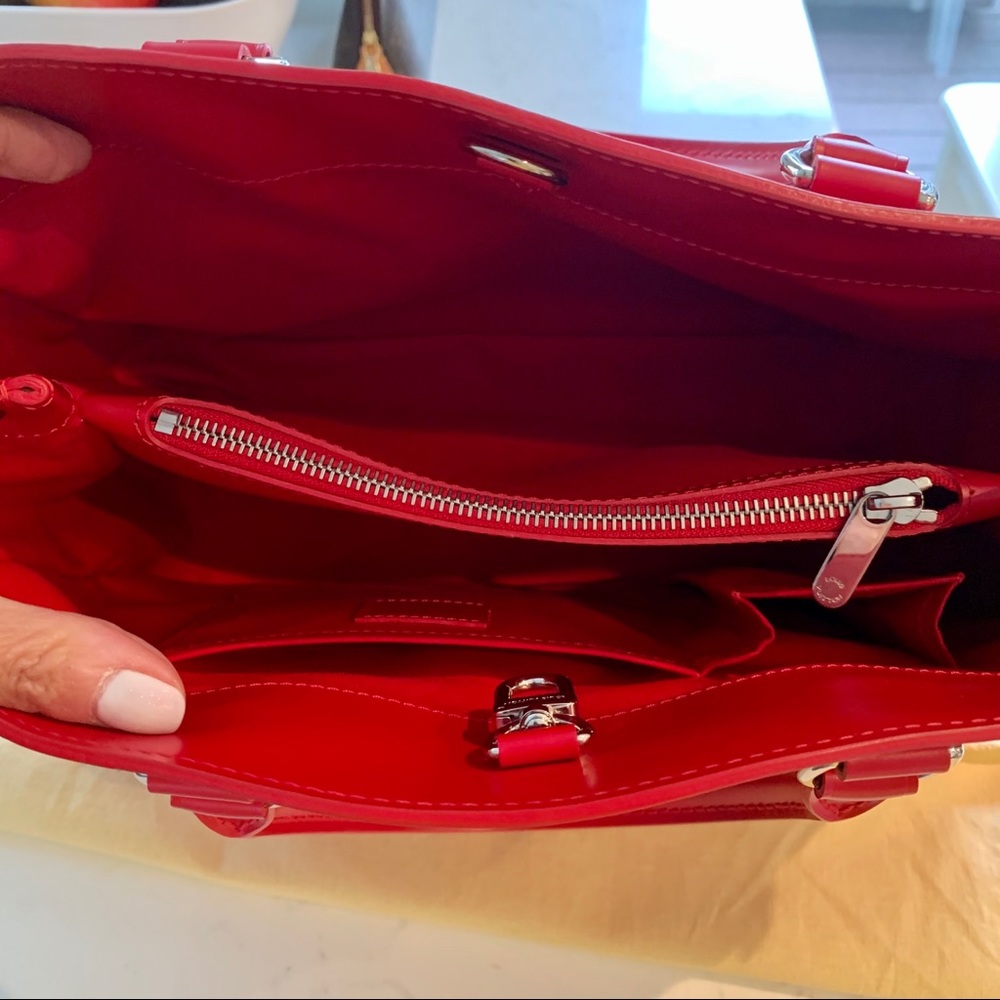Louis Vuitton red leather bag NEW - Picture 2 of 6